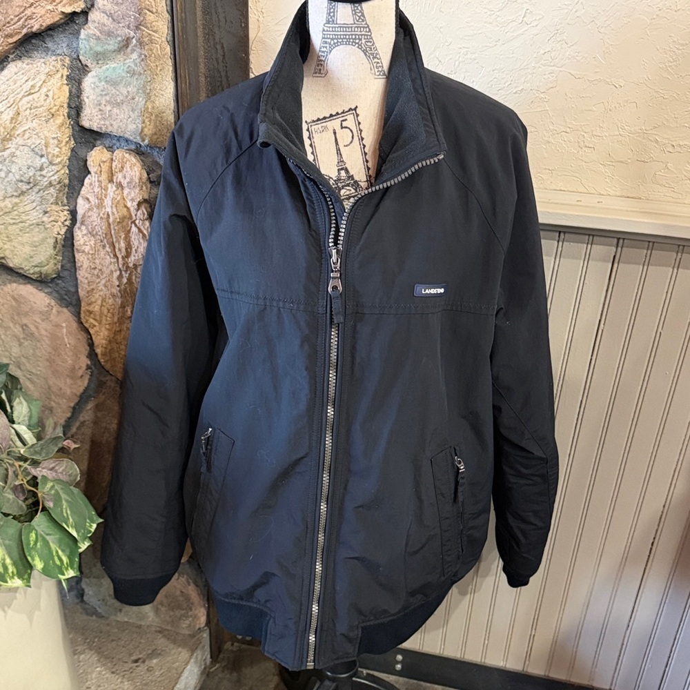 Lands' End Men's Navy Windbreaker